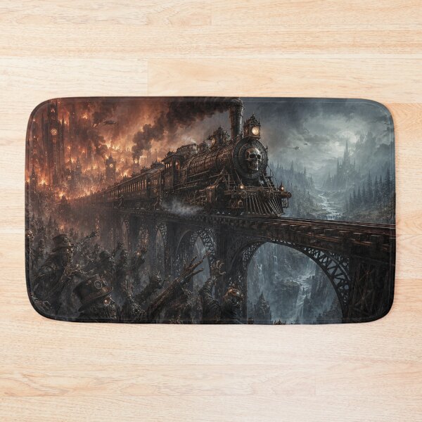 Item preview, Steampunk Skull Train Apocalypse Scene designed and sold by Pioneer Spirit Market.