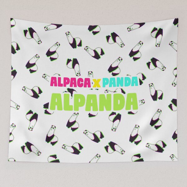 Item preview, Synthwave Alpaca panda - Alpanda 2 designed and sold by animinimal.