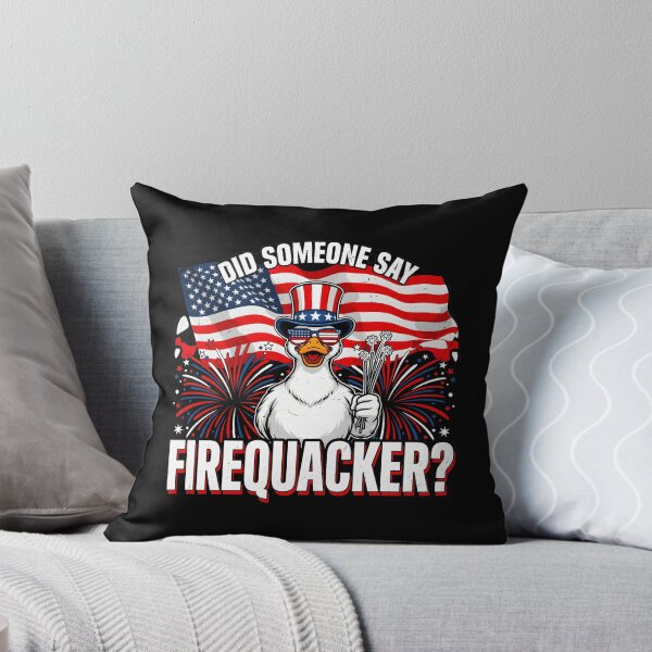 Item preview, Did Someone Say Firequacker American Flag Duck with Funny Fireworks designed and sold by Redgiant87x.