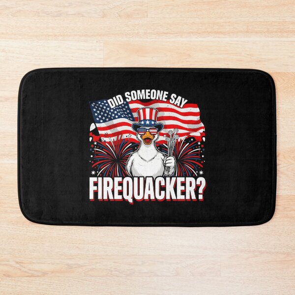 Item preview, Did Someone Say Firequacker American Flag Duck with Funny Fireworks designed and sold by Redgiant87x.
