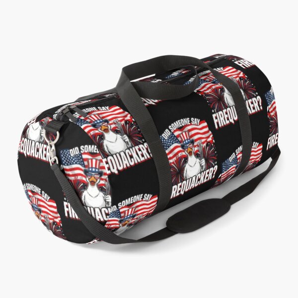 Item preview, Did Someone Say Firequacker American Flag Duck with Funny Fireworks designed and sold by Redgiant87x.
