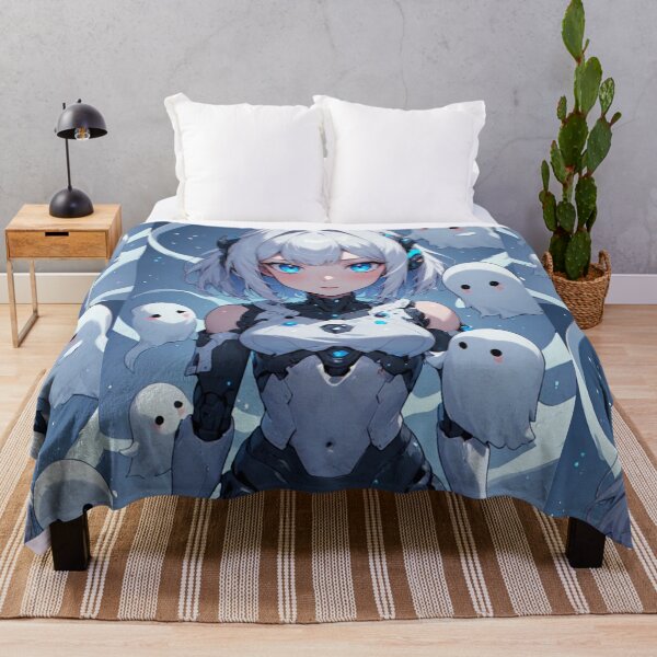 Item preview, android girl anime and ghosts designed and sold by ArtsJulian.