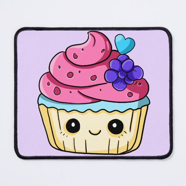 Item preview, Cupcake Dessert Character Illustration designed and sold by Phyllya Design.