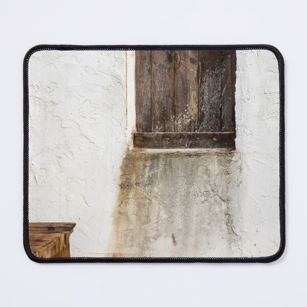 Item preview, Weathered Wooden Shutter On A Rustic Plastered Wall With Textured Stains And Aging Character designed and sold by Nmallia.