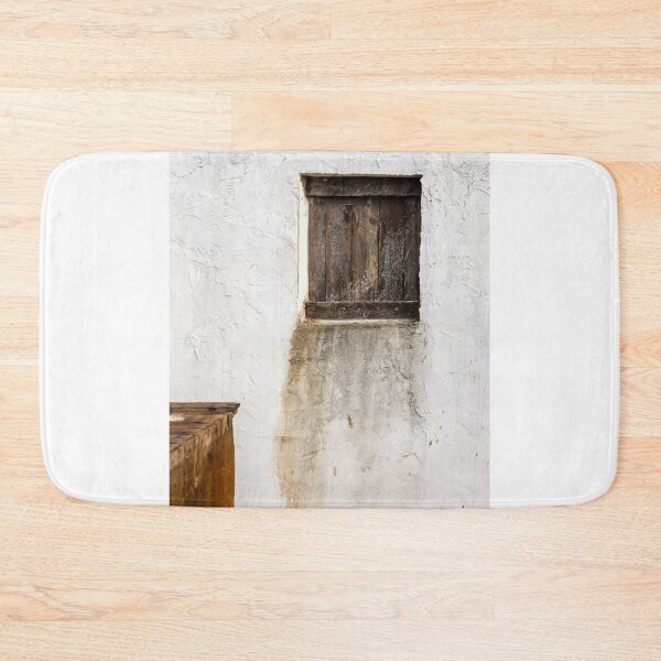 Item preview, Weathered Wooden Shutter On A Rustic Plastered Wall With Textured Stains And Aging Character designed and sold by Nmallia.