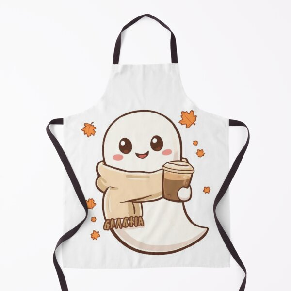 Item preview, Cute Cozy Ghost Coffee Sticker | Kawaii Autumn Ghost with Latte designed and sold by Stylestickers55.