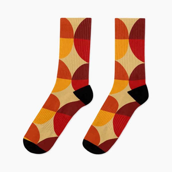 Item preview, The red Waves 6E - retro pattern  designed and sold by StefanStudioArt.