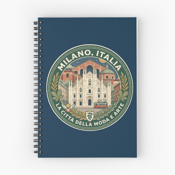 Item preview, Milan Italy Illustration Travel Art Badge designed and sold by KrisSidDesigns.