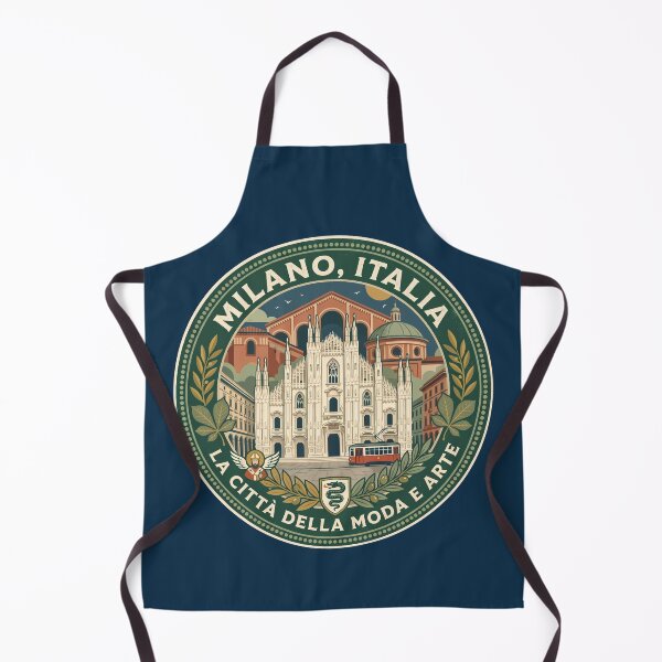 Item preview, Milan Italy Illustration Travel Art Badge designed and sold by KrisSidDesigns.
