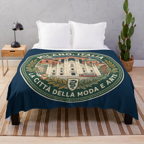 Item preview, Milan Italy Illustration Travel Art Badge designed and sold by KrisSidDesigns.