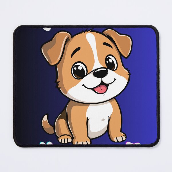 Item preview, Cute Cartoon Puppy with Paw Prints designed and sold by EHdesignShop.