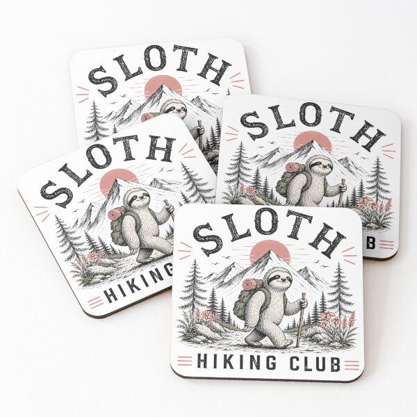 Item preview, Sloth Hiking Club designed and sold by Miles&Moments.