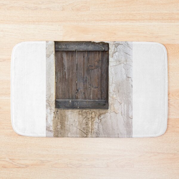 Item preview, Weathered Wooden Shutter On A Rustic Plastered Wall With Textured Stains And Aging Character designed and sold by Nmallia.