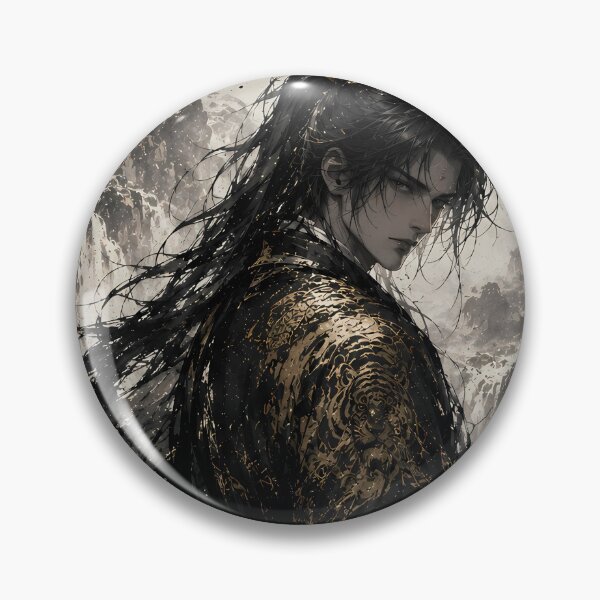 Item preview, Wuxia Swordsman in Mist | Chinese Ink Wash Art designed and sold by ManJiangHong.