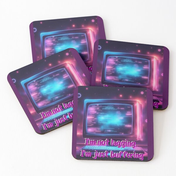 Item preview, I'm Not Lagging I'm Just Buffering Funny Retro Gaming Quote designed and sold by TheFrameVault.