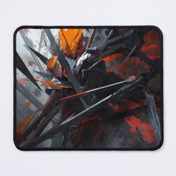 Item preview, Cyber Samurai Mecha Warrior | Futuristic Anime Robot Battle | Abstract Sci-Fi Digital Art designed and sold by Vvmd.