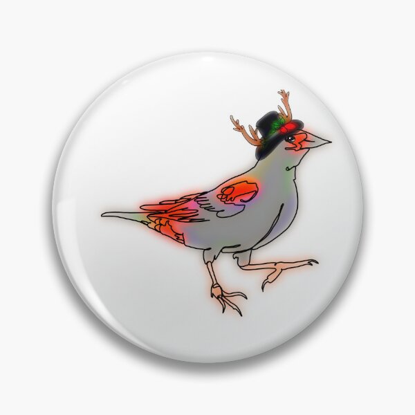 Item preview, Ruby the Red Blackbird in a snowman hat – animalzinhats designed and sold by Ashley’sAnimalz.
