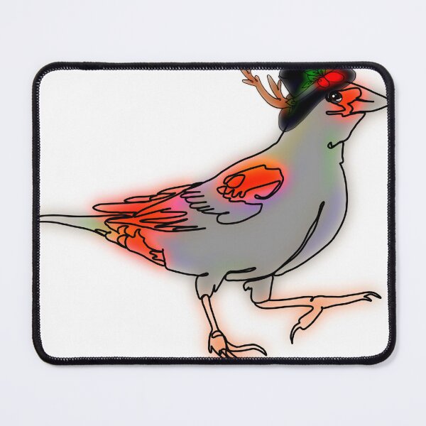 Item preview, Ruby the Red Blackbird in a snowman hat – animalzinhats designed and sold by Ashley’sAnimalz.