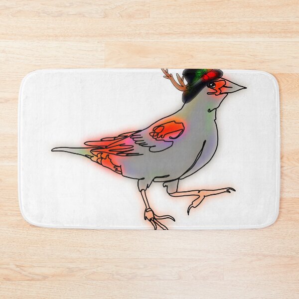 Item preview, Ruby the Red Blackbird in a snowman hat – animalzinhats designed and sold by Ashley’sAnimalz.
