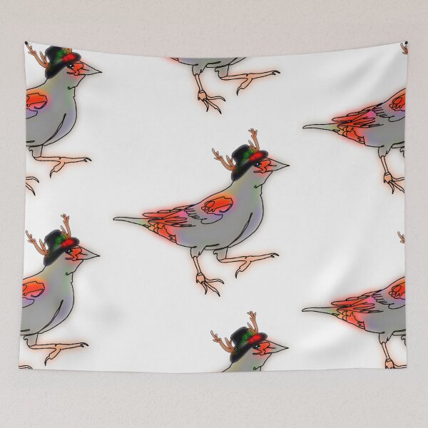 Item preview, Ruby the Red Blackbird in a snowman hat – animalzinhats designed and sold by Ashley’sAnimalz.