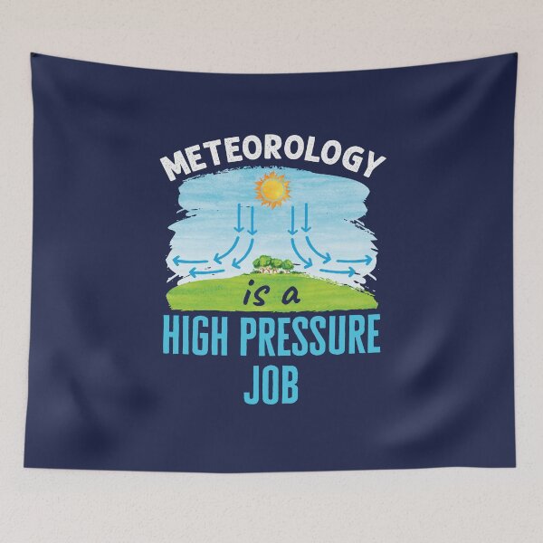 Artikelvorschau, Meteorologie ist ein Hochdruck-Job. Lustiger Meteorologe entworfen und verkauft von jaygo.