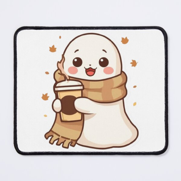 Item preview, Kawaii Cozy Ghost Sticker | Cute Fall Coffee Ghost Gift designed and sold by Stylestickers55.