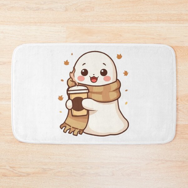 Item preview, Kawaii Cozy Ghost Sticker | Cute Fall Coffee Ghost Gift designed and sold by Stylestickers55.