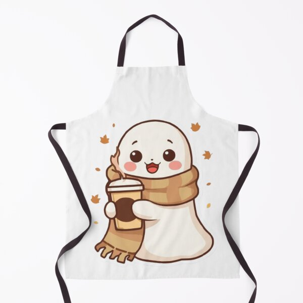 Item preview, Kawaii Cozy Ghost Sticker | Cute Fall Coffee Ghost Gift designed and sold by Stylestickers55.