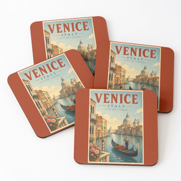 Item preview, Venice Italy Canals Illustration Travel Art Vintage designed and sold by KrisSidDesigns.