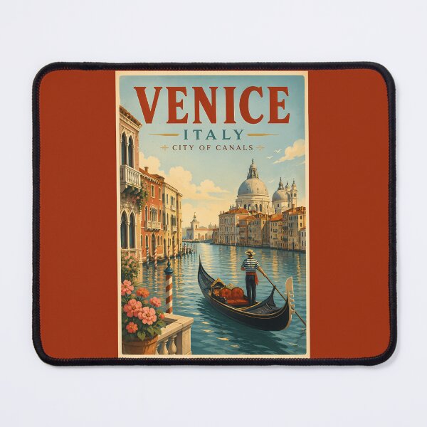 Item preview, Venice Italy Canals Illustration Travel Art Vintage designed and sold by KrisSidDesigns.