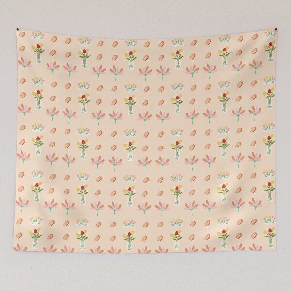 Item preview, seamless pattern Floral Pattern Tulips Vase  Cottagecore Butterflies Flowers  designed and sold by Art IN Pack.