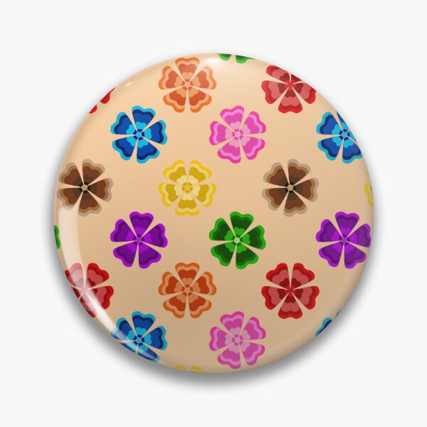 Item preview, Colorful Geometric Floral Petal - Orange  designed and sold by PatternTitan.