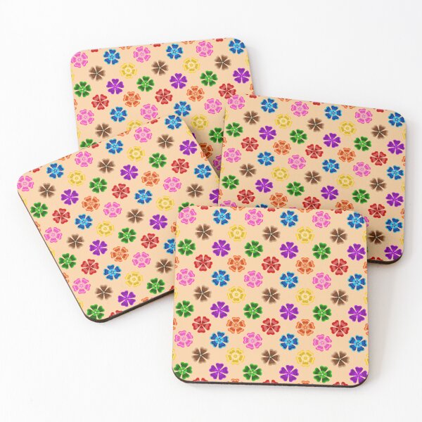 Item preview, Colorful Geometric Floral Petal - Orange  designed and sold by PatternTitan.