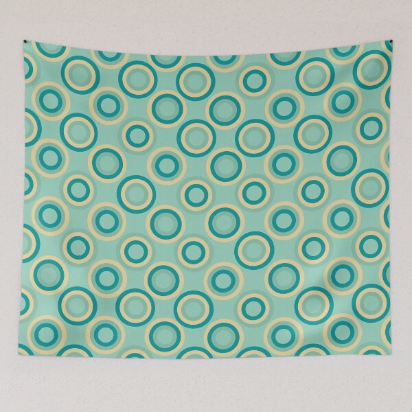 Item preview, Art Deco Circles 94 in a light green background designed and sold by StefanStudioArt.