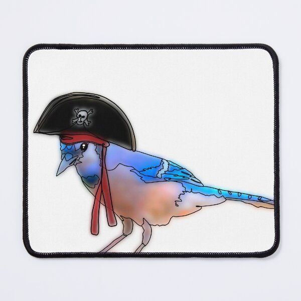 Item preview, Blue jay wearing pirate Hat - animalzinhats designed and sold by Ashley’sAnimalz.