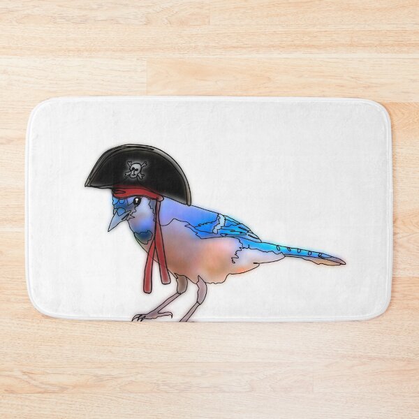 Item preview, Blue jay wearing pirate Hat - animalzinhats  designed and sold by Ashley’sAnimalz.