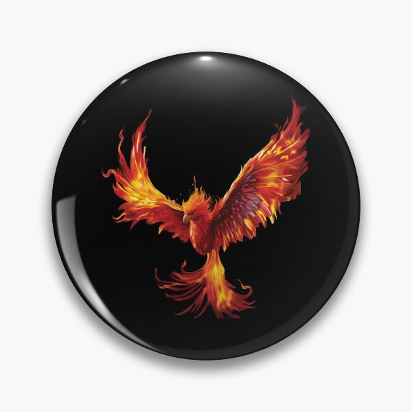 Item preview, Fiery Phoenix in Flight – Elegant Mythical Fire Bird Art designed and sold by MDKey DESIGN.