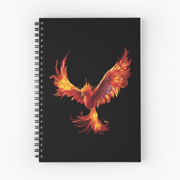 Item preview, Fiery Phoenix in Flight – Elegant Mythical Fire Bird Art designed and sold by MDKey DESIGN.