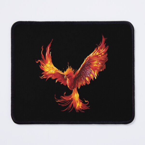 Item preview, Fiery Phoenix in Flight – Elegant Mythical Fire Bird Art designed and sold by MDKey DESIGN.