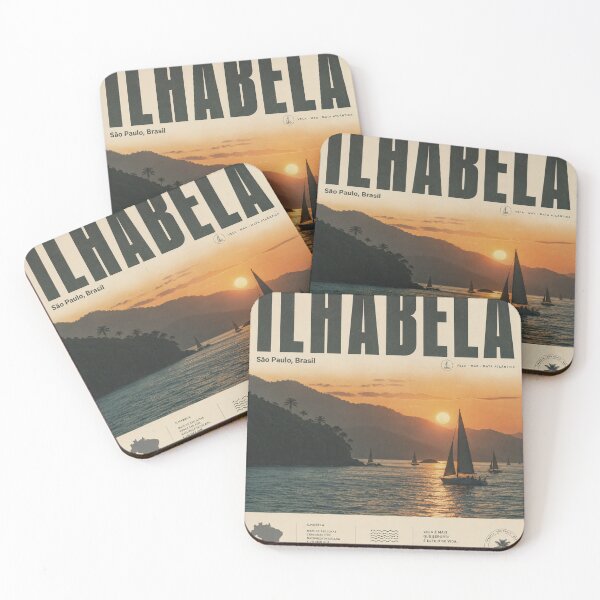 Item preview, Ilhabela Brazil Sunset Sailing Travel Poster designed and sold by sassav8.