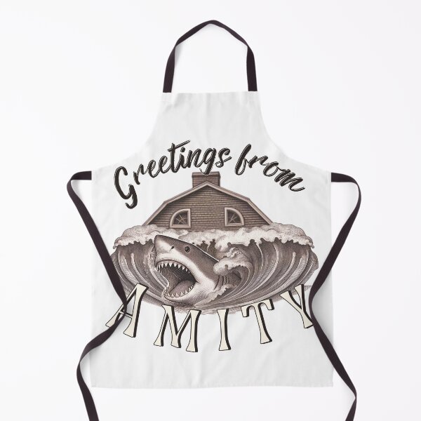 Item preview, Greetings from Amity | Vintage Shark Horror Vibes designed and sold by SunandShade.