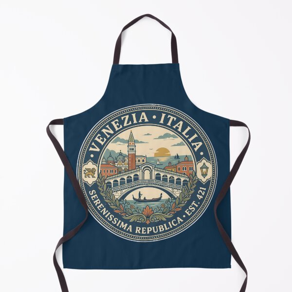 Item preview, Venice Italy Illustration Travel Art Badge designed and sold by KrisSidDesigns.