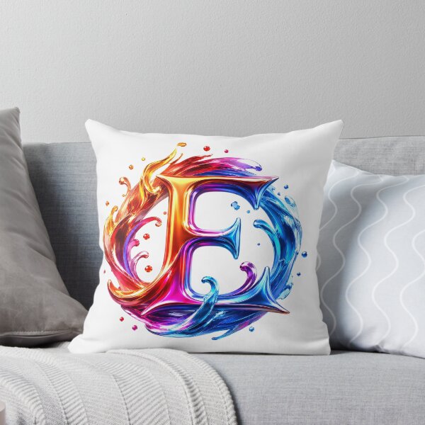 Item preview, AquaFlare Chromaflow Letter E designed and sold by BlissBlvdShop.