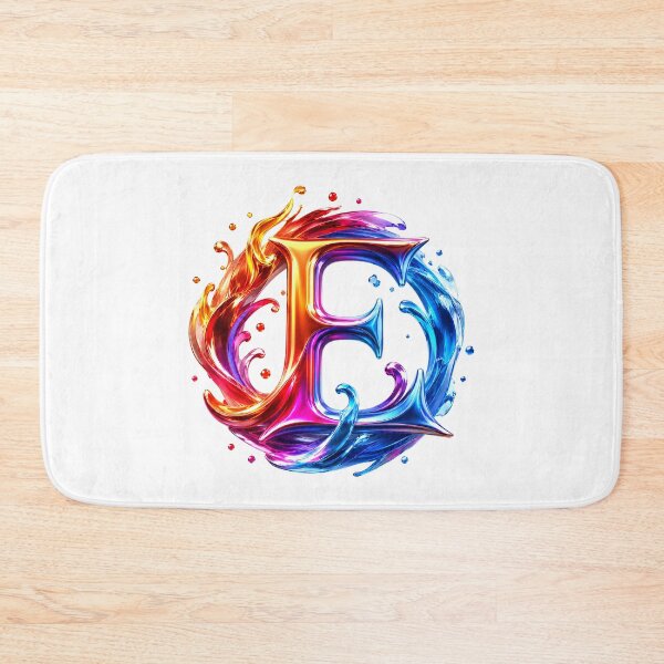 Artikelvorschau, AquaFlare Chromaflow Letter E entworfen und verkauft von BlissBlvdShop.