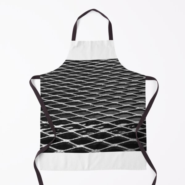 Item preview, Close-Up Of Industrial Metal Grate Pattern In Black And White With Repetitive Diamond Grid Texture designed and sold by Nmallia.