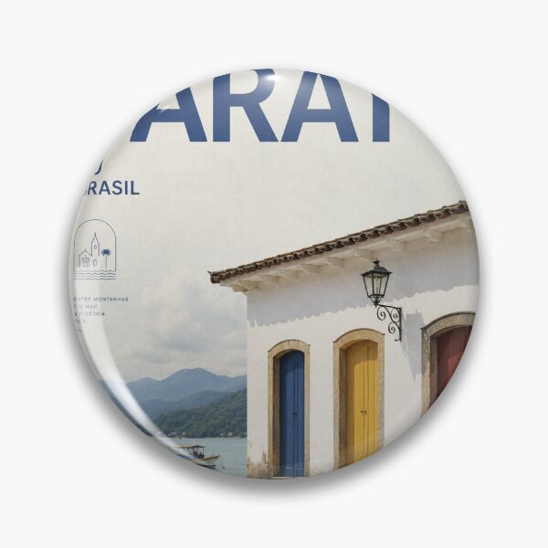 Item preview, Vintage Paraty Brazil Colorful Doors Travel Poster designed and sold by sassav8.