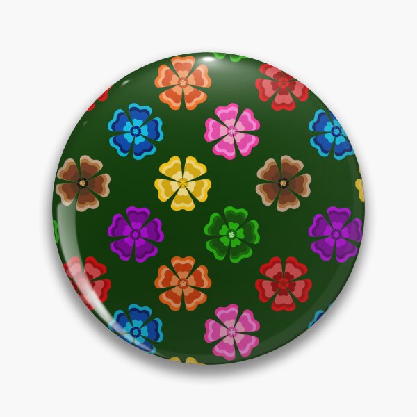 Item preview, Colorful Geometric Floral Petal - Green  designed and sold by PatternTitan.