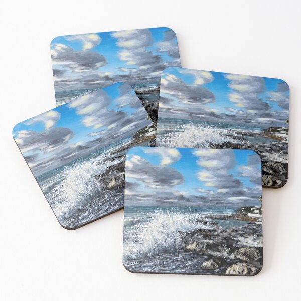 Item preview, Coastal Wind acrylic painting  designed and sold by LMT-art.