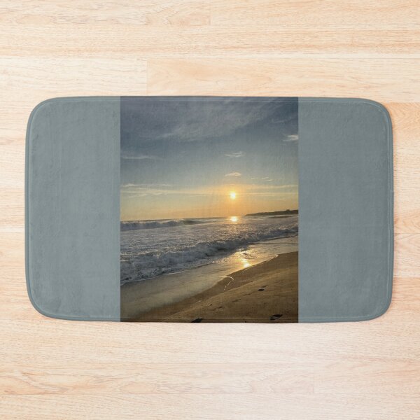Item preview, Warm evening sun over rolling ocean waves on the sandy beach designed and sold by Art of Momenz.