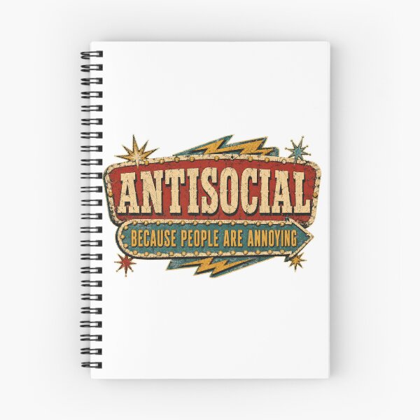 Item preview, Antisocial because people are annoying designed and sold by manytshirts.